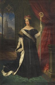 Archiduquesa María Teresa, Reina de Nápoles-Sicilia como abadesa del convento noble de damas en el Hradschin de Praga de Johann Ender